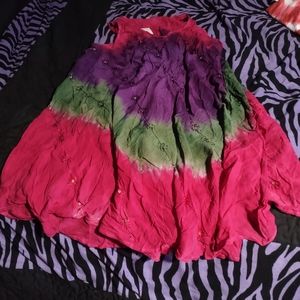 NWT tie dye flowy top or dress one size plus